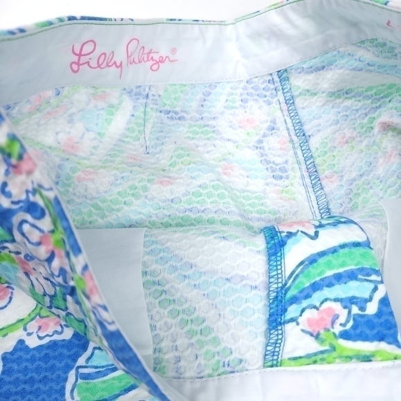 Lilly Pulitzer Blue Shell Butter Cup Scalloped Shorts Size 2 - Picture 6 of 13